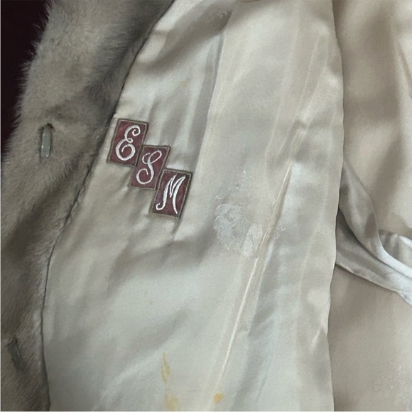 Vintage long gray mink coat sz small - Picture 6 of 11